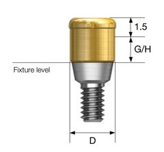 Dental Zest Locator Attachment Abutment for Zimmer ZimVie 3.5mm Implant platform