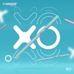 Hauser XO 0.7mm Ball Pen Blister Pack | Sleek Body 1 Count (Pack of 10), Blue