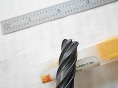 NEW SANDVIK 3/8″ DIA. X 1-1/2″ LOC X 3-1/2″ L X .060″ CR. 5FL CC CARBIDE ENDMILL