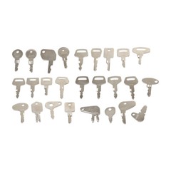 41 Heavy Equipment Keys for Case Cat Komatsu JCB Kubota Bobcat Volvo Doosan JLG