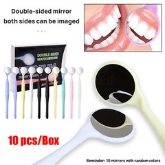 10PCS Dental Double Sided Anti-fog Mouth Mirror Oral Mirrors DL