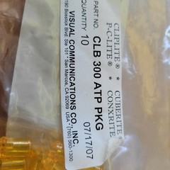 VCC CLB 300 ATP Amber 5mm LED Panel Lenses CLIPLITE NOS Lot of 10
