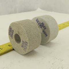 Norton 32A60 J5VBE 2″ x 1″ x 5/8″ Alundum Grinding Wheels Lot Of 2