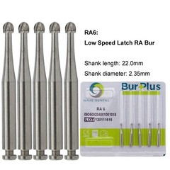 WAVE Dental Round Carbide Bur For Slow Speed Latch RA1-8 Taper Fissure RA702 699