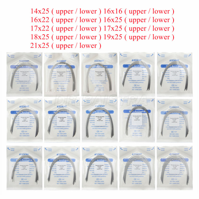 10X Dental Orthodontic Heat Thermal Activated Niti Arch Wire Rectangular AZDENT
