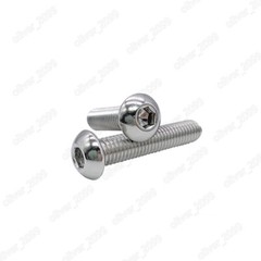 304 Stainless Steel Hex Socket Bolt Button Head Screws 2# 4# 6# 8# 10# 1/4 5/16