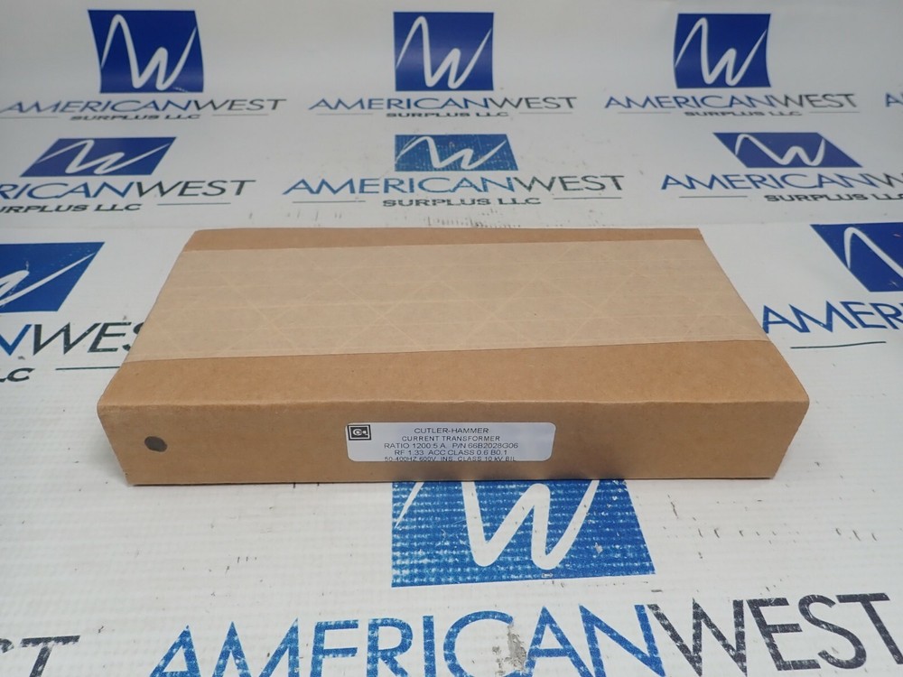 New Cutler Hammer Current Transformer 66B2028G06 Ratio 1200:5A 600V