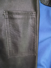 Combo Leather Welding Jacket – by Miller – Blue and Black – XL – Good Condition