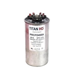Packard Titan HD Run Capacitor, Round, 45+5 Mfd, 440-370V, USA Made!, PRCFD455A