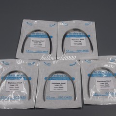 50 Pcs Dental Orthodontic Stainless Steel Round Arch Wire Upper/Lower 012-020
