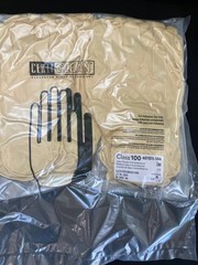 CERTICLEAN® Class 100 Latex Gloves, Pack of 100, Ambidextrous,size L
