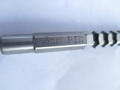 Hassay-Savage 8mm Hex H.S. Keyway Broach 12108. 8″ Total Length. 8mm Pilot