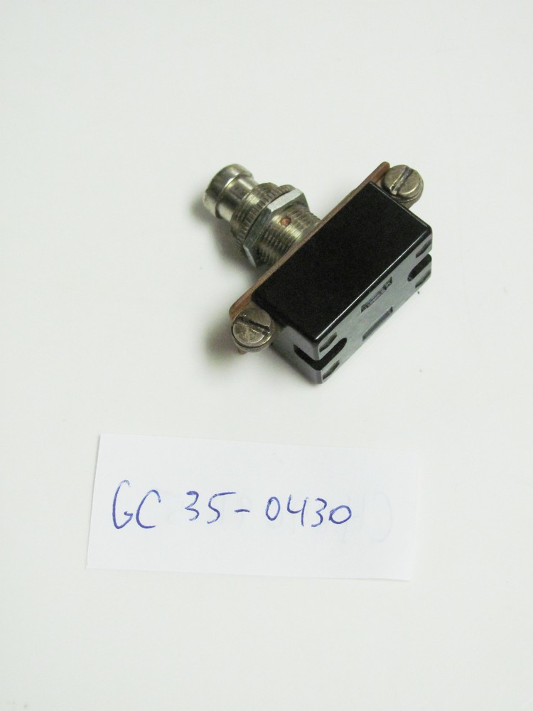 35-0430 NO SPST Off (On) Momentary On 6A 125V Pushbutton Switch w/ Screw Terms