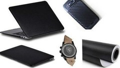 ​3D Black Carbon Fiber Vinyl Wrap 12″x60″ Twill Weave Self-Adhesive Sheet​