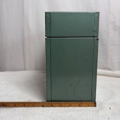 Vintage Porta File Box Metal File Storage Home Office Organizer Key Under Label!