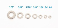 Versatile 1/4″ Stainless Steel Washers – 100 Pack – ANSI Compliant Fasteners