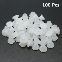 100PCS 8mm 5/16″ White Plastic Hole Plugs – Snap in Locking Type for Cabinet …
