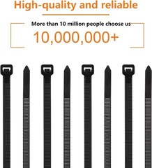 2000 Pack 12″ Cable Ties – 45 LBS Tensile Strength