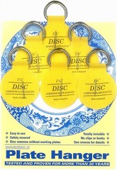 Flatirons Disc Adhesive Plate Hangers, 1.25 Inch, 6 Pack