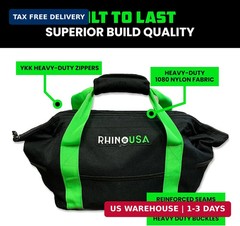 Rhino USA Heavy Duty Recovery Gear Storage Bag – Ultimate Recovery Kit Equipment