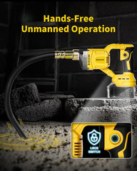 Cordless Concrete Vibrator Compatible with DeWalt 20V | 600W motor with 6000RPM