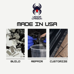 1/4″ Chopped Carbon Resin Kit: 1 lb (making FORGED composites)