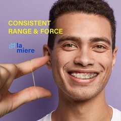 LA MIERE 400 pack Orthodontic Elastics Dental 1/4” (6.4mm), Heavy, 6.5 Oz