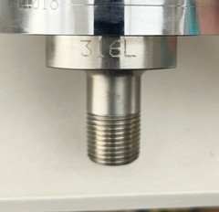 Ashcroft Plus Pressure Gauge ~ 0/6000psi w/ C1018 Stainless Steel Diaphragm Seal