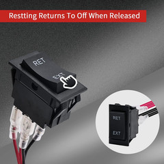 APIELE Momentary Switch Polarity Reverse 4 Pin (ON) off (ON) RV Power Jack DPDT