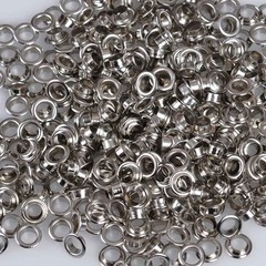 Yescom 2000 pcs 1/4″ Grommet Kit 6mm Size #0 Eyelets and Washers Nickel YES0380