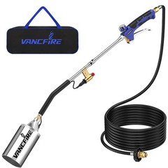 Heavy Duty Propane Torch Weed Burner Kit with 10FT Hose, Igniter & Storage Bag