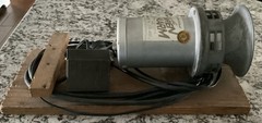 Archer 120 VAC SIREN ALARM No. 278-497 with Foot Pedal – Mounted on Wood – Works