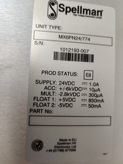 Spellman 6kV Switching Power Supply DC-DC 10uA Mass Spectrometry MX6PN24/774 NEW