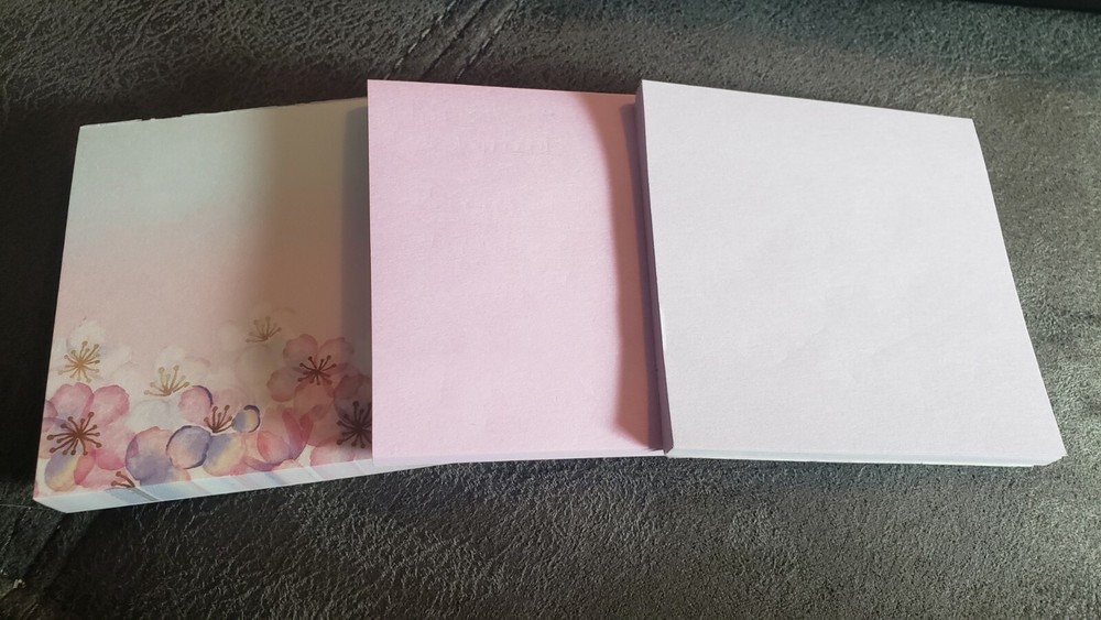 Post- It Sticky Notes Kyowa Sakura Cherry Blossom Pad & Staples Pink Purple