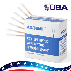 FDA Cotton Tipped Applicators 3″ 6″ Wooden Swabs Medical Disposable Cleaning