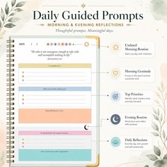 Gratitude Journal Hardcover,Colorful Layout Design 5.9 x 8.6 inches, Green