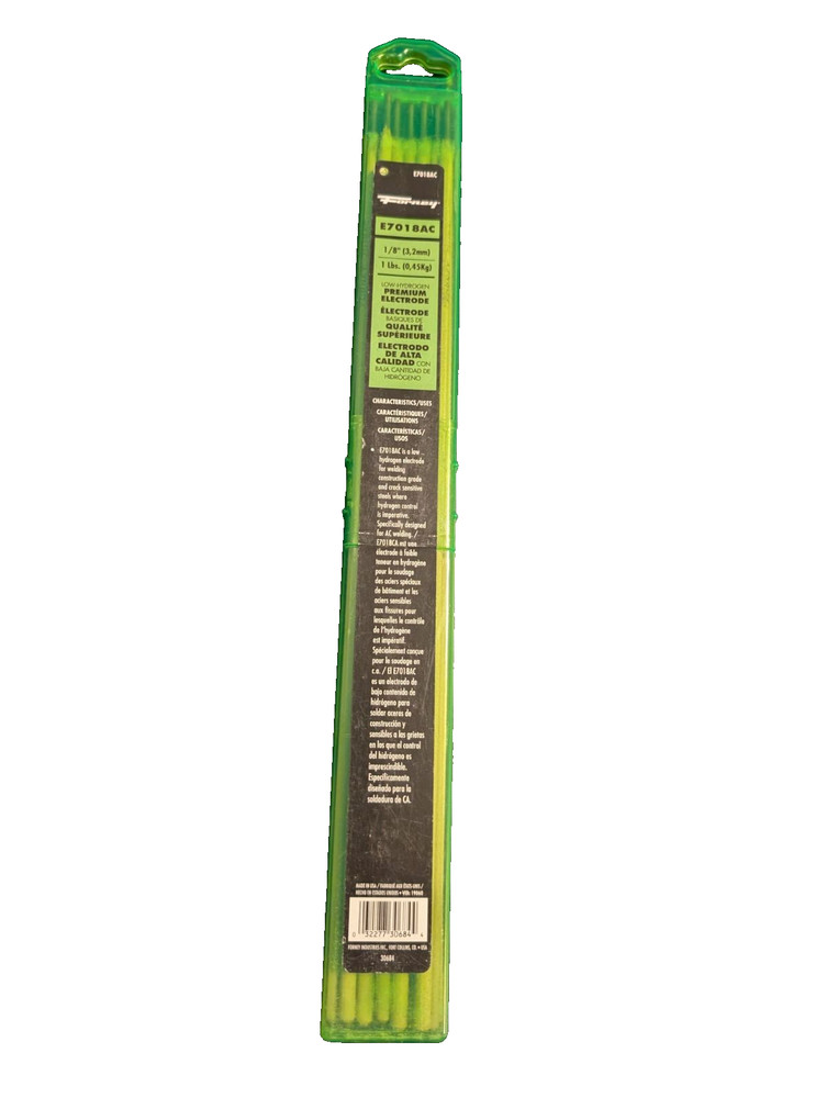 NIB Forney E7018AC Low-Hydrogen Welding Rod, 1/8-Inch, 1 lb, 30684