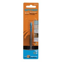 Spyder 1/4 in x 3.5 in Hex Shank Carbide-Tipped Glass and Tile Drill Bit, 950074