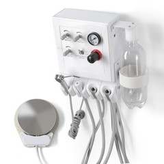 Portable Dental Delivery Unit Air Compressor Syringe Suction /Turbine Unit 4Hole