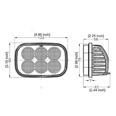 LED Work light for Case Skid Steer Loader SR130 SR175 SR240 SV185 TR270 84306337