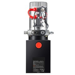 VEVOR Hydraulic Pump 8 Quart Single Acting Dump Trailer Pump Power Unit DC 12V