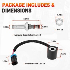 Hydraulic Solenoid Valve For Bobcat S250 S300 S330 S450 S510 S530 S550 6667687
