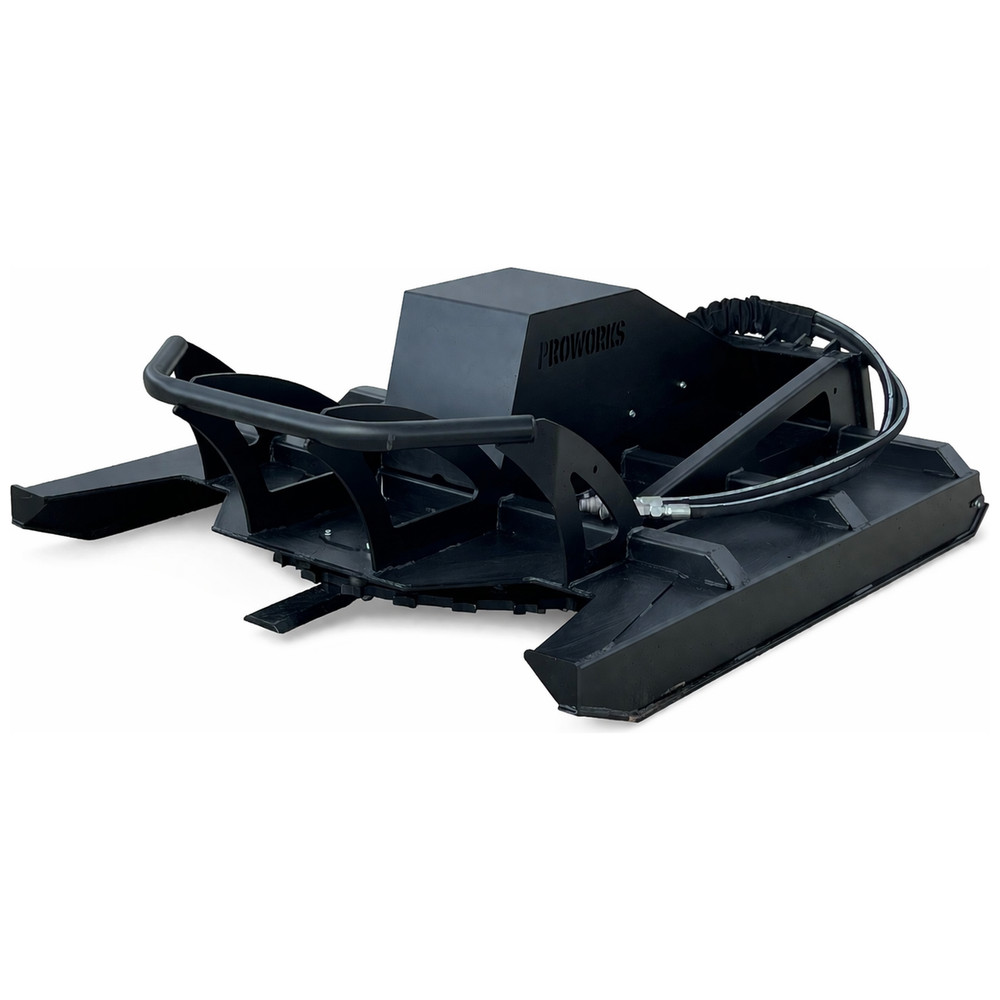 PROWORKS 72″ High Flow Brush Cutter Mulching Teeth 10″ Capacity Skid Steer USA