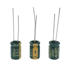 10pcs 6.3v 820uf Capacitor 8x12mm0.31×0.47in High Frequency Aluminum Electroly