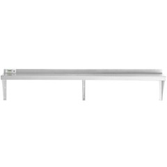 12″W x 72″L Stainless Steel Heavy Duty Kitchen Overshelf Solid Wall Mount Shelf
