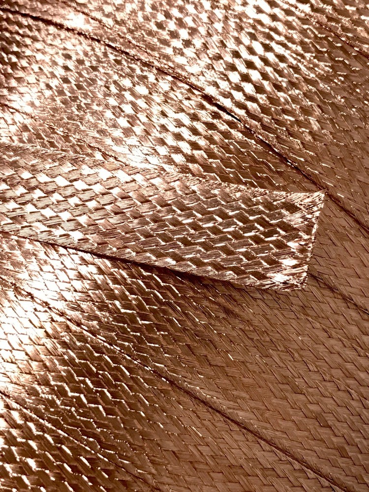 10 FEET 5/8″ BRAIDED GROUND STRAP GROUNDING BARE PURE COPPER FLAT BRAID MADE USA