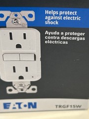 NEW Eaton Tamper Resistant TRGF15W White 15A 125V GFCI Receptacles Outlets NIB
