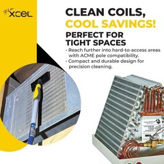 Ergonomic HVAC Coil Cleaner Brush – Chemical-Free for Safe AC Maintenance