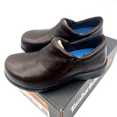Timberland Pro Women’s Newbury Casual Alloy Toe Brown Work Shoes Size 8W