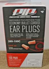 Protective Industrial Products PIP Corded Ear Plugs Disposable 94 Pair 265-100C